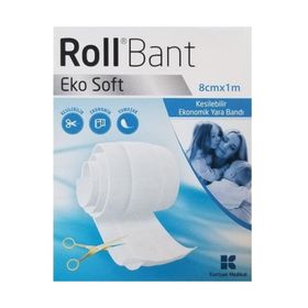 Roll 8x1 mt Eko Soft Kesilebilir Yara Bandı