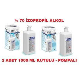 Roll Antiseptik El Cilt İçin 2x1000 ml Çoklu Paket Jel Dezenfektan