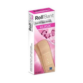 Roll Bant Tekstil Klasik 10'lu Yara Bandı