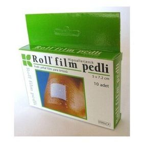 Roll Film Pedli 8x15 cm 10'lu Steril Şeffaf Yara Örtüsü