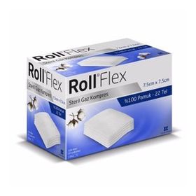 Roll Flex 7.5 X 7.5 cm 100'lü Steril Hidrofil Gaz Bezi