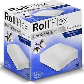 Roll Flex 7.5x7.5 cm 50 Adet Steril Gaz Kompres