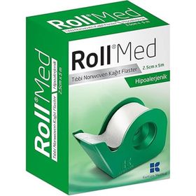 Roll Med Tıbbi Nonwoven Hipoalerjenik 2.5 cm 5 mt Kağıt Flaster
