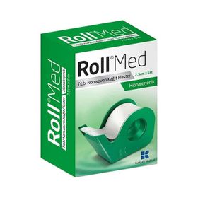 Roll Med Tıbbi Nonwoven Hipoalerjenik 2.5 cm 5 mt Kağıt Flaster