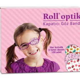 Roll Optik 100'lü Kız Çocuk Göz Kapama Bandı