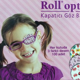 Roll Optik 100'lü Kız Çocuk Göz Kapama Bandı