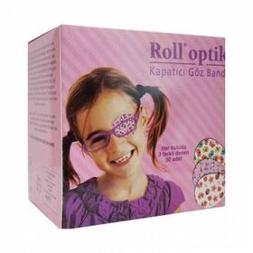 Roll Optik 100'lü Kız Çocuk Göz Kapama Bandı