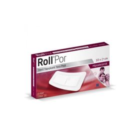 Roll Por 10x25 cm 12 Adet Steril Yapışkanlı Yara Pedi