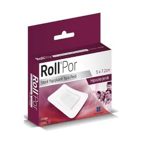 Roll Por Steril 5x7.2 cm 10 Adet Yapışkanlı Yara Pedi