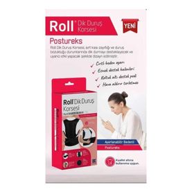 Roll Postureks Ayarlanabilir Bedenli Dik Duruş Korsesi