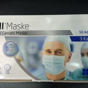 Roll Steril 3 Katlı Lastikli 50 Adet Maske