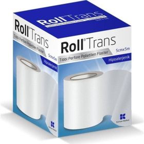 Roll Trans 5 cm x 5 m Şeffaf Perfore Polietilen Flaster