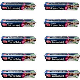 Roll-Up 10 Adet 37 cm 40 mt Kayar Bıçaklı Beyaz Yağlı Fırın Tepsi Pişirme Kızartma Kağıdı