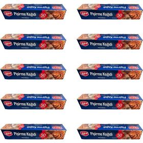 Roll-Up 10 Adet 37 cm 50 mt Beyaz Yağlı Fırın Tepsi Pişirme Kızartma Kağıdı