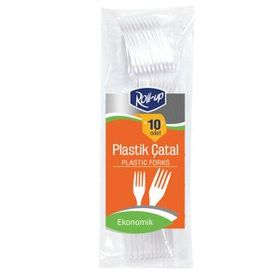 Roll Up 10'lu Plastik Çatal