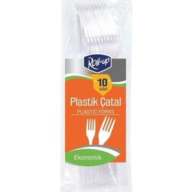 Roll Up 10'lu Plastik Çatal
