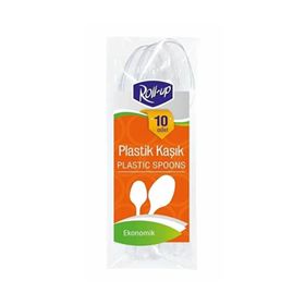 Roll Up 10'lu Plastik Kaşık
