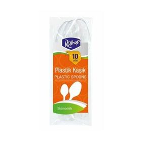 Roll Up 10'lu Plastik Kaşık