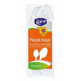 Roll Up 10'lu Plastik Kaşık