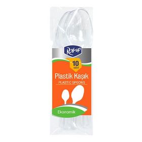 Roll Up 10'lu Plastik Kaşık