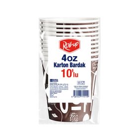 Roll Up 4 oz 10 Adet Karton Bardak