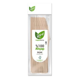 Roll Up 8'li Doğaya Dönüş Ahşap Bıçak