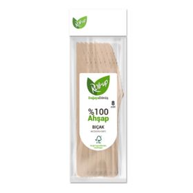 Roll Up 8'li Doğaya Dönüş Ahşap Bıçak