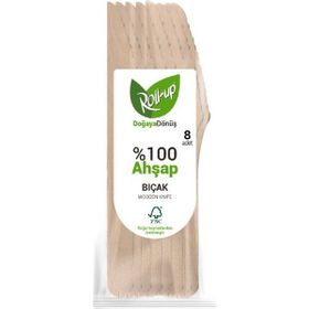 Roll Up 8'li Doğaya Dönüş Ahşap Bıçak