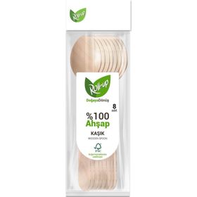 Roll Up 8'li Doğaya Dönüş Ahşap Kaşık
