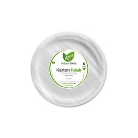 Roll Up Doğaya Dönüş 22 cm 6'lı Karton Tabak