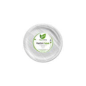 Roll Up Doğaya Dönüş 22 cm 6'lı Karton Tabak
