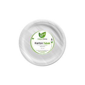 Roll Up Doğaya Dönüş 22 cm 6'lı Karton Tabak