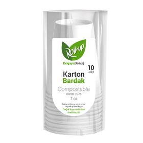 Roll Up Doğaya Dönüş Karton 10'lu Bardak
