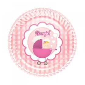 Roll Up Kız Bebek 23 cm Karton Tabak
