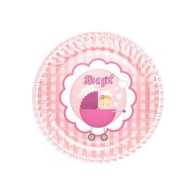 Roll Up Kız Bebek 23 cm Karton Tabak