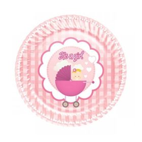 Roll Up Kız Bebek 23 cm Karton Tabak