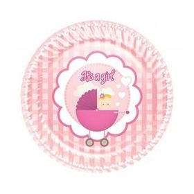 Roll Up Kız Bebek 23 cm Karton Tabak
