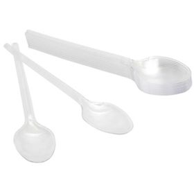 Roll Up Plastik 10'lu Şeffaf Kaşık