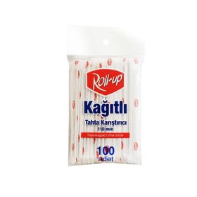 Roll Up Tekli Sarım 11 cm 100'lü Ahşap Karıştırıcı