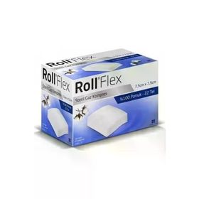 Rollflex 22287 7,5 cm x 7,5 cm 100'lü Steril Gaz Kompres