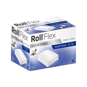 Rollflex 22287 7,5 cm x 7,5 cm 100'lü Steril Gaz Kompres