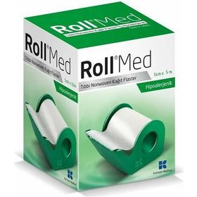 Rollmed 5 cm x 5 m Nonwoven Yapışkanlı Tıbbi Kağıt Flaster