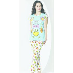 Roly Poly 6262 Turkuaz Garson 3'ü Kız Çocuk Pijama Takımı