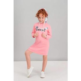 RolyPoly Awesome Flowers Şeker Pembe Kız Çocuk Kapüşonlu Elbise