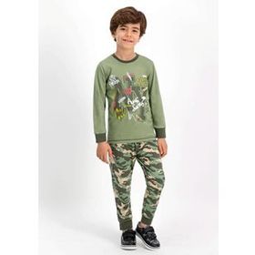 RolyPoly Haki Erkek Çocuk Pijama Takımı