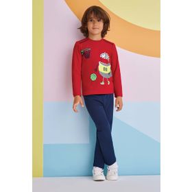 RolyPoly Kırmızı Erkek Çocuk Pijama Takımı