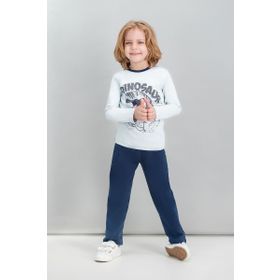 RolyPoly Krem Erkek Çocuk Pijama Takımı