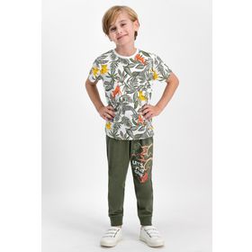 RolyPoly Krem Erkek Çocuk Pijama Takımı