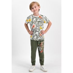 RolyPoly Krem Erkek Çocuk Pijama Takımı