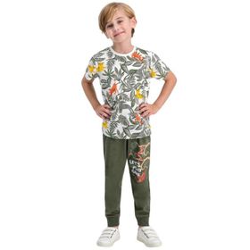 RolyPoly Krem Erkek Çocuk Pijama Takımı